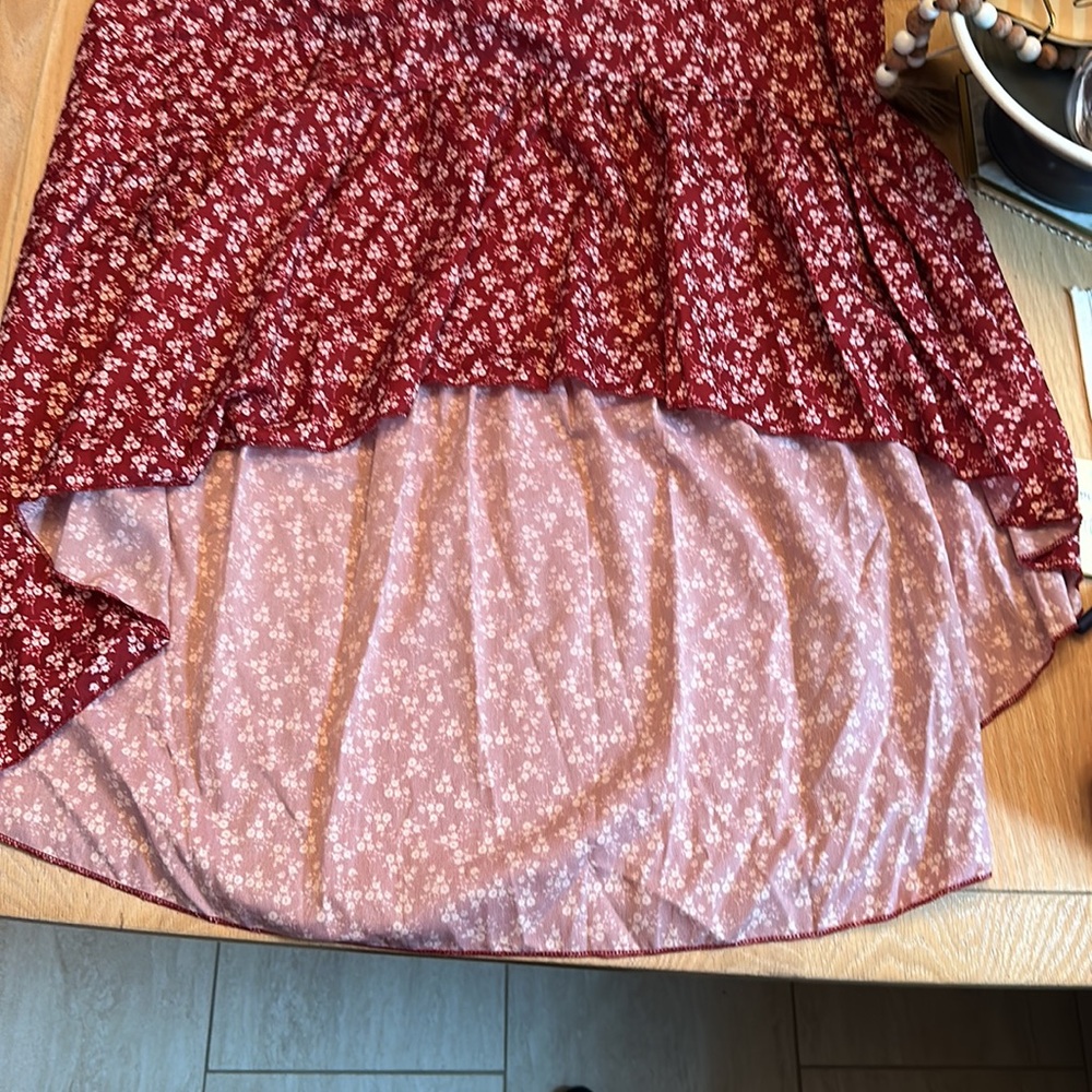 Medium High Low Spaghetti Strap Summer Dress - image 3